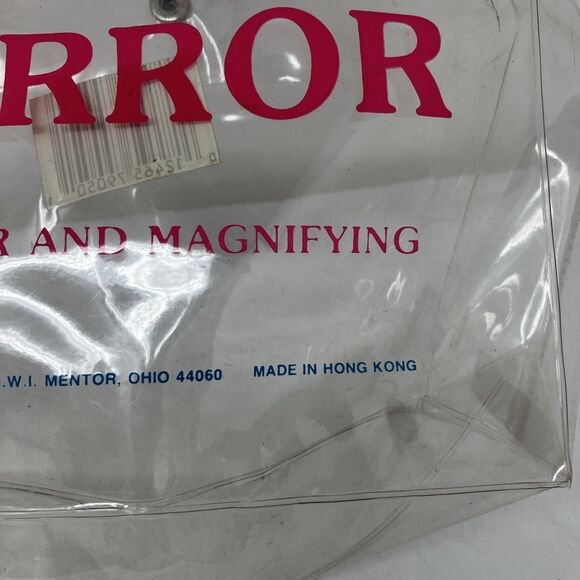 Vintage Magnifying Mirror Two Sided Vanity Plastic Tortoise Shell Hong Kong - Picture 14 of 16